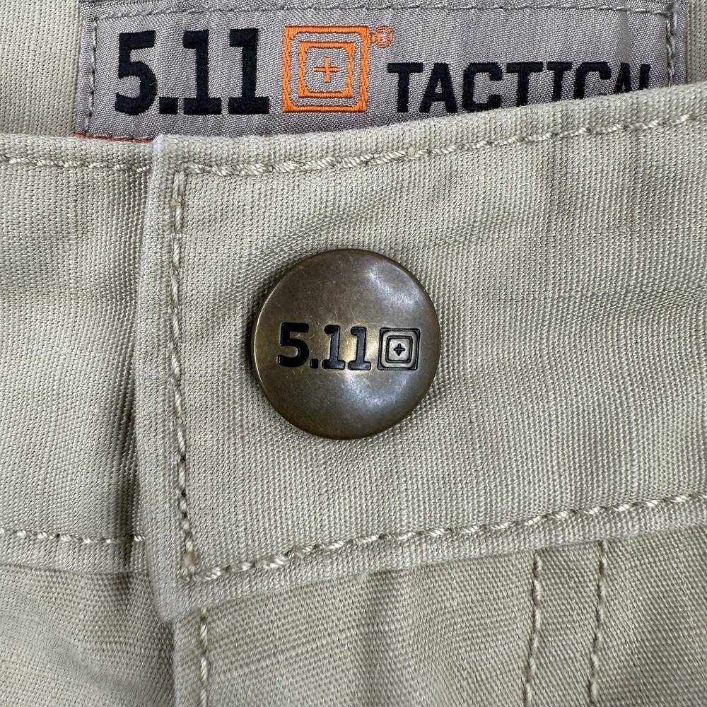 5.11 Tactical Shorts‎ Mens 36 Beige Taclite Cargo Utility Ripstop Pockets Work - Picture 3 of 13